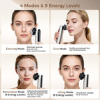 Microcurrent Facial Device with Red Light &Cooling for Puffiness