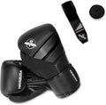 T3 Boxing Gloves 16oz, Perfect Stretch 4.0 Boxing Hand Wraps 180 Inches - All Items are Black