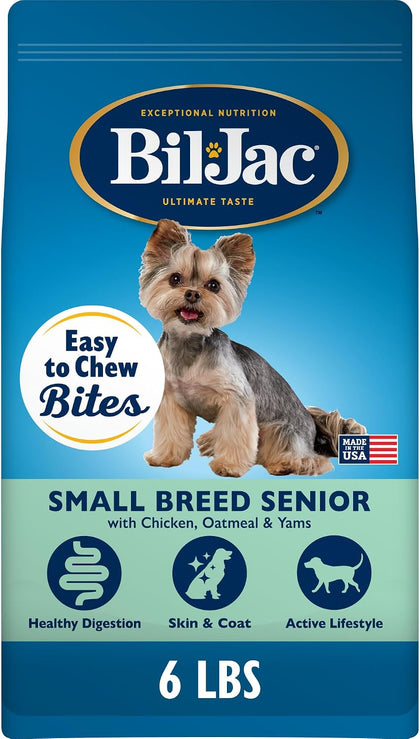 Small Breed Senior Dry Dog Food with Probiotics & Easy Bites | 6 lb