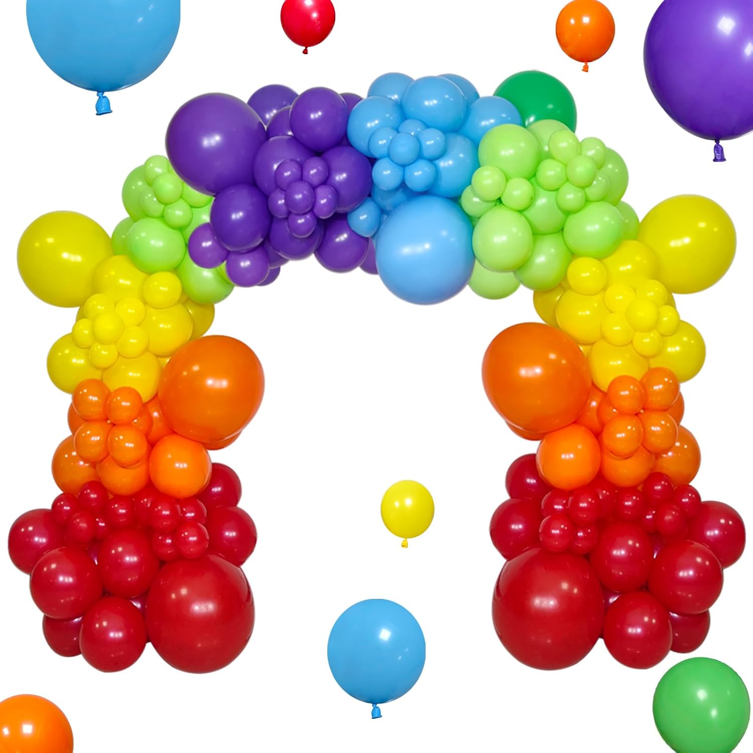 Rainbow Balloon Arch Kit 111Pcs 18 12 5 Inch Latex Colorful Party Balloons Garland for Birthday Baby Shower Wedding