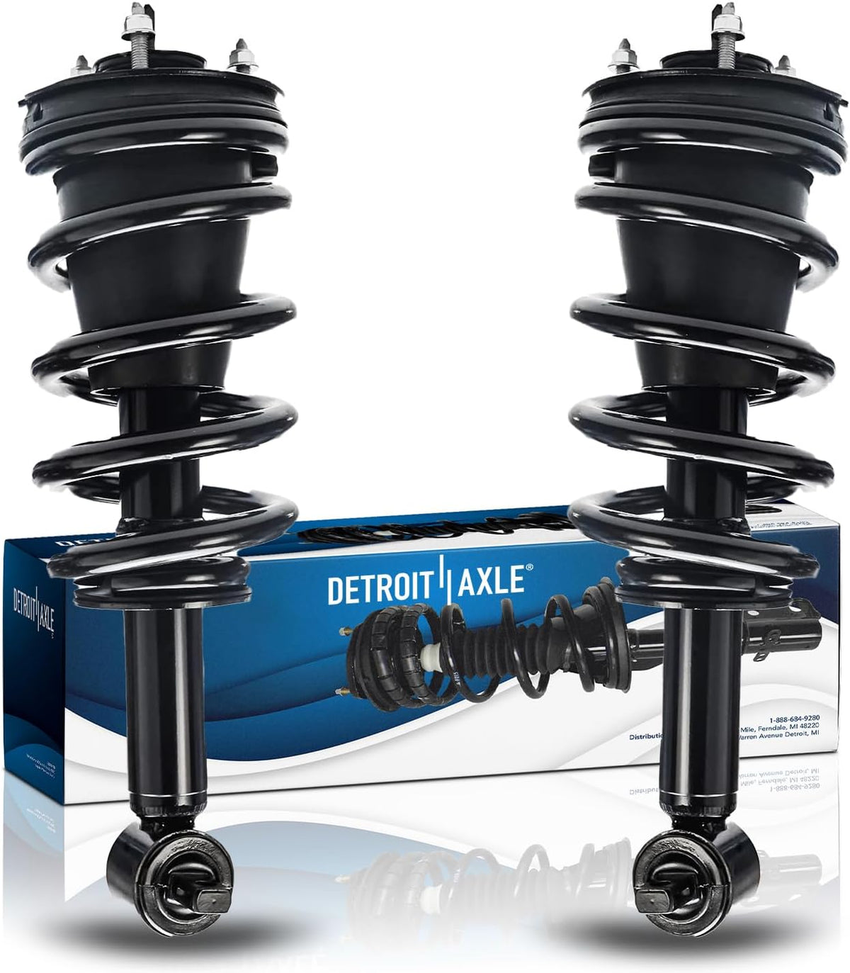 Detroit Axle - 4WD Front Struts for 2014-2018 Chevrolet Silverado 1500