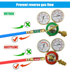 VAPHY Oxygen Acetylene Flashback Arrestors Set Regulator End