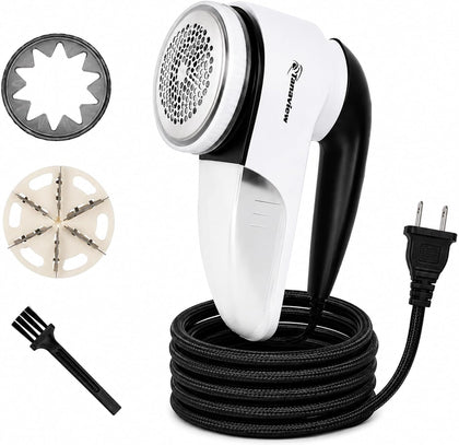 Power Corded Electric Fabric Shaver | No Battery, Pilling & Fuzz Remover for Clothes, Furniture, Couch, Sweaters, 6