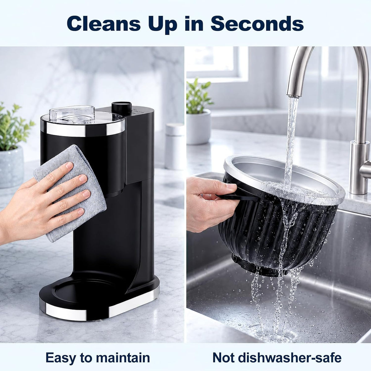 Ice Cream Maker & Shaved Ice Machine, 2-in-1 Slushie Machine