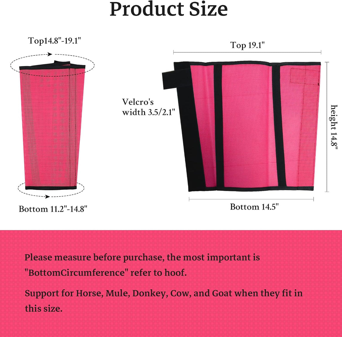 Mesh Horse Fly Boots, Pink, Set of 4