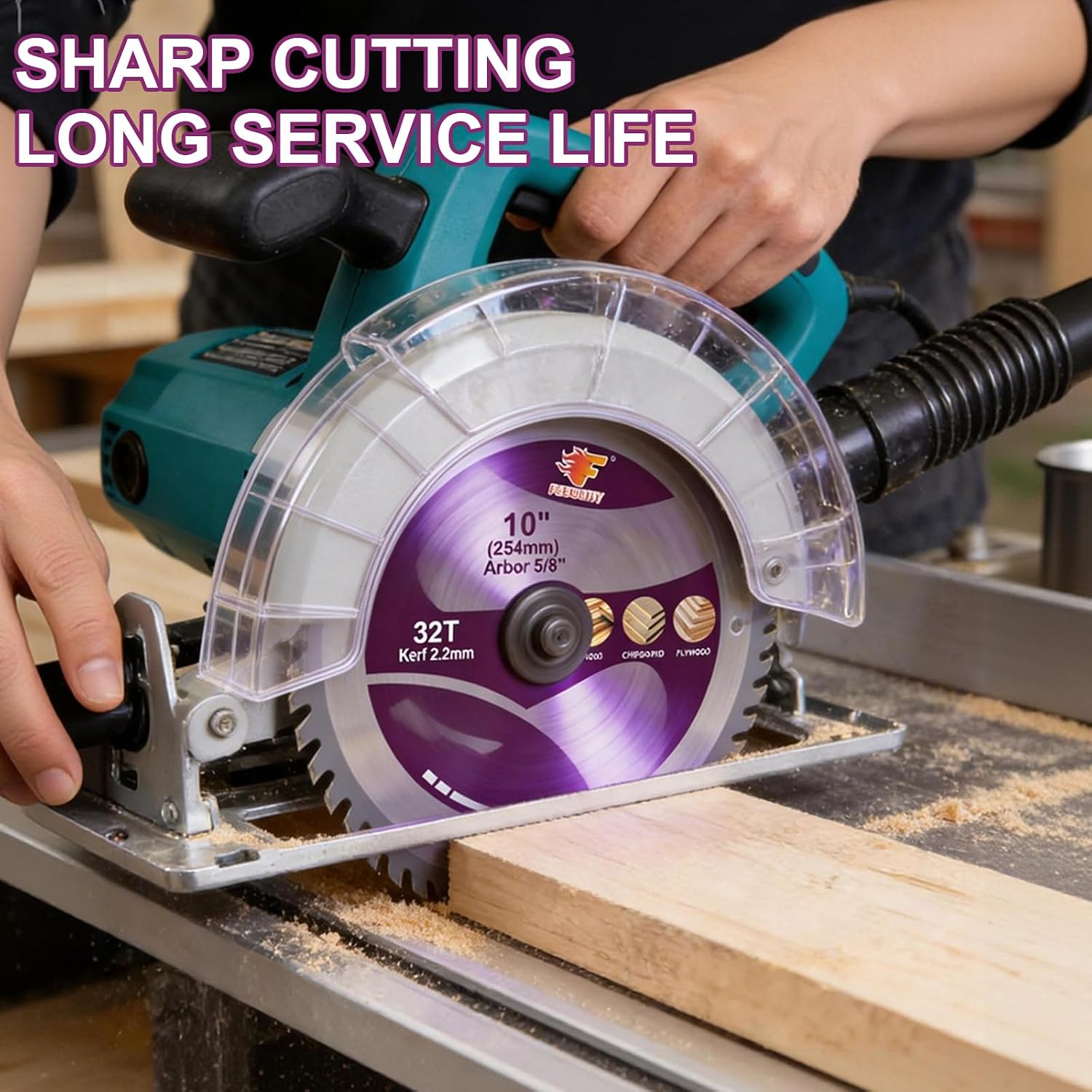 10" Circular Saw Blade, 32T&60T 2pcs-Set, Table Saw Blade, Miter Saw Blade. | Diameter 10 inch, Arbor 5/8 inch