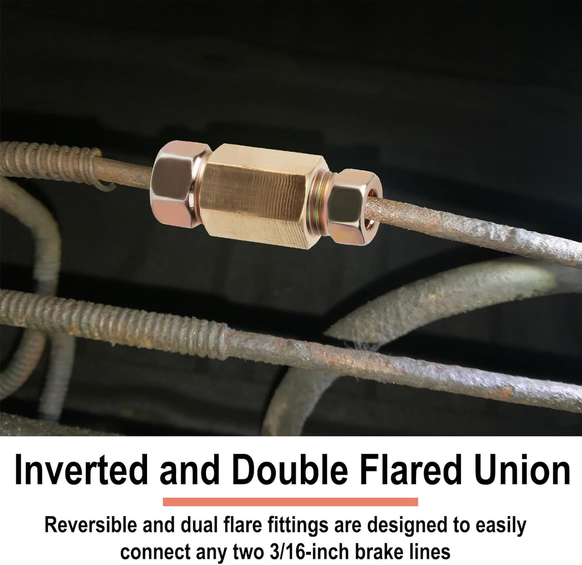 3/16 Brake Line Pressure Fittings, 12 Pieces 3/8 Inch Brake Line Fittings