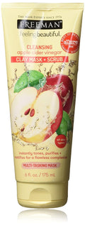 Cleansing Apple Cider Vinegar Clay Mask & Facial Scrub, Face Mask Tones, Purifies, Flawless Complexion, Clay and