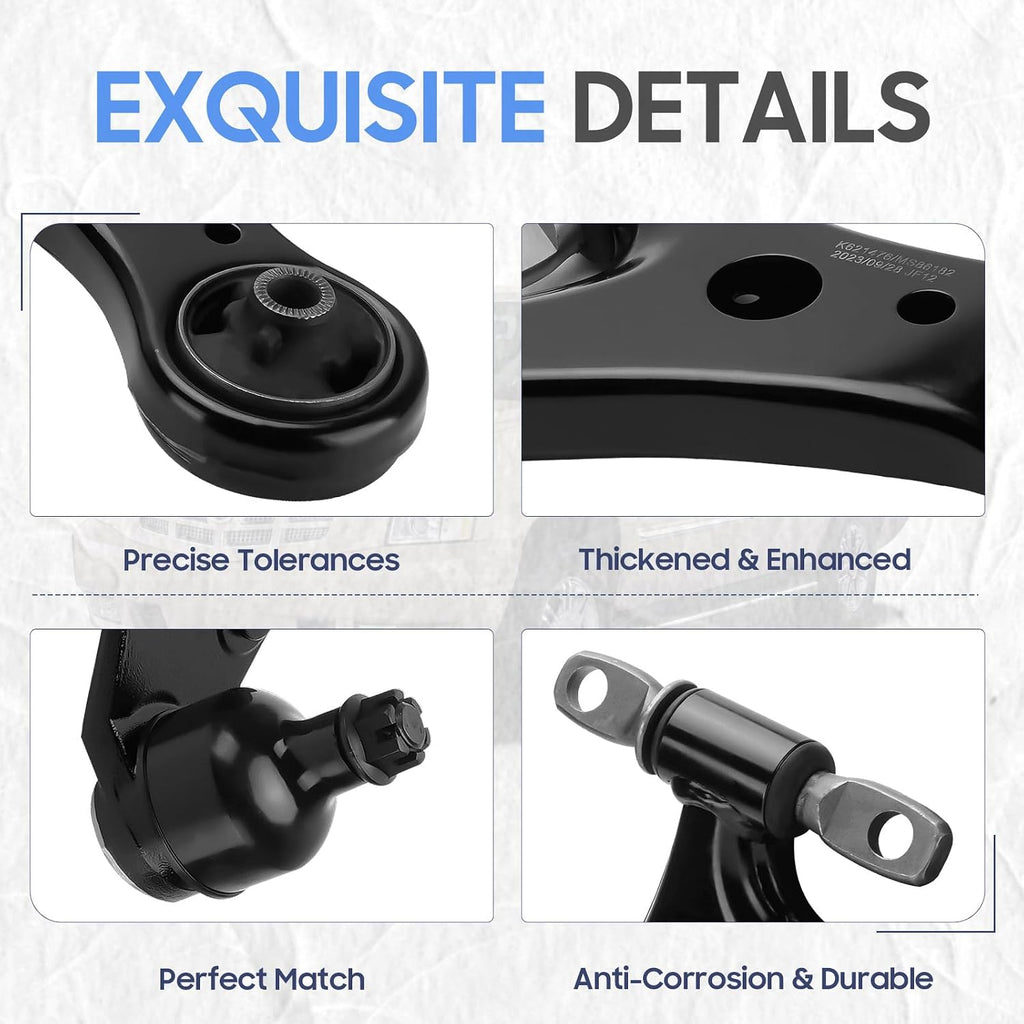 Front Lower Driver&Passenger Side Control Arms Replacement for 2007-2017 Camry, 2005-2018 Avalon, 2013-2018 Lexus Es300H, 2007-2018 Lexus Es350 (2pc)