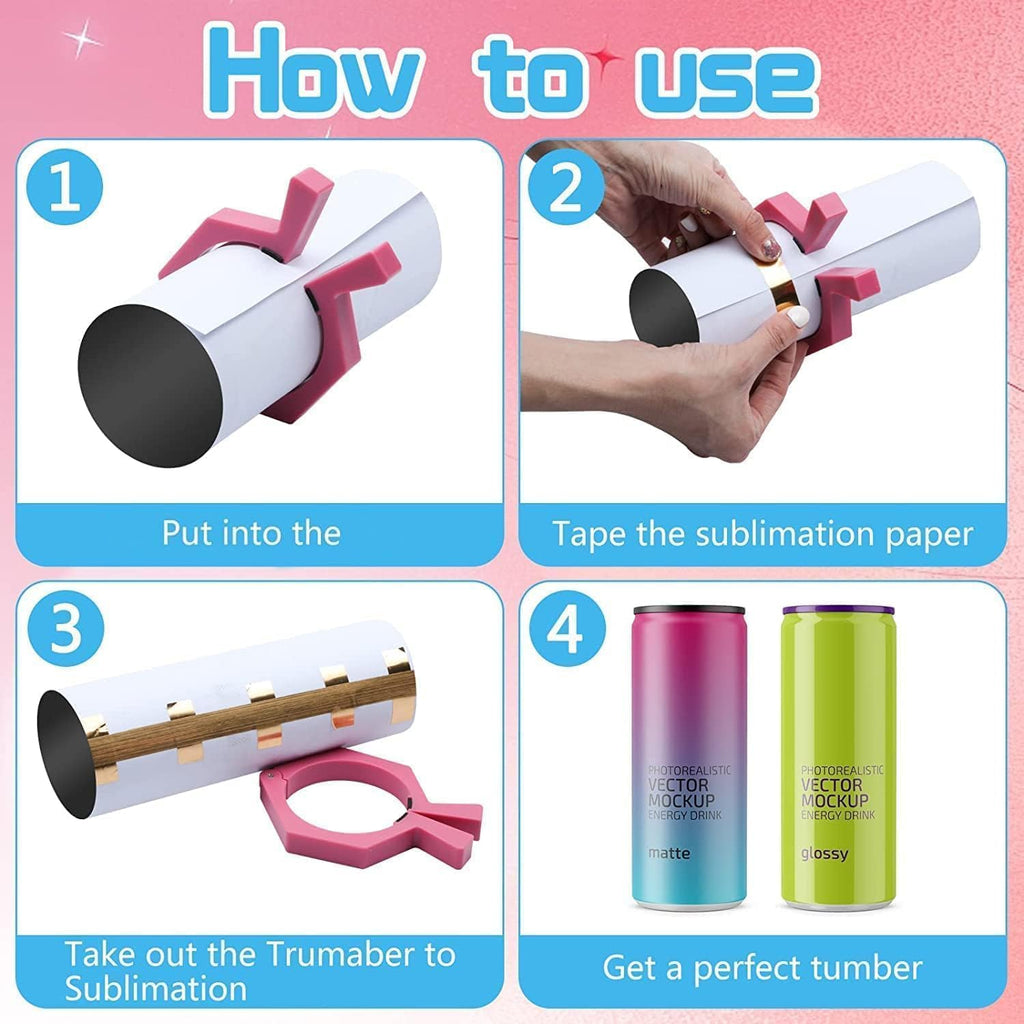 Sublimation Blanks Tumbler Clamp Tool, for 20 Oz Sublimation Blanks, Heat Resistant Gloves, Heat Tape Sublimation
