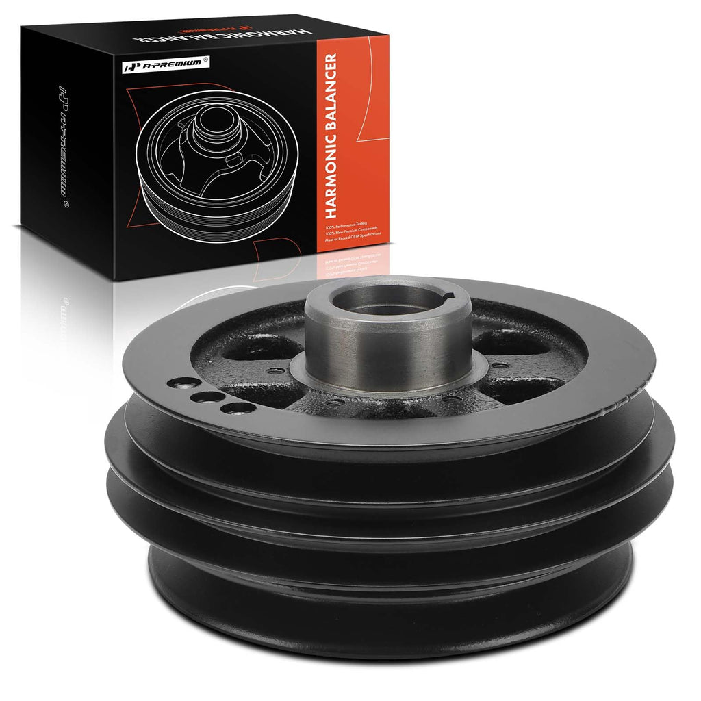 A-Premium Engine Harmonic Balancer Crankshaft Pulley Compatible with Nissan
