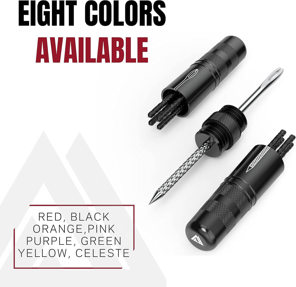 Tubeless Tire Repair Kit for Bikes 8 Colors! Fixes Mountain Bike and Road Bicycle Tire Punctures