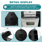 4 Pack W10807828 Range Oven Drawer Glide for Whirl-Pool Stove Models