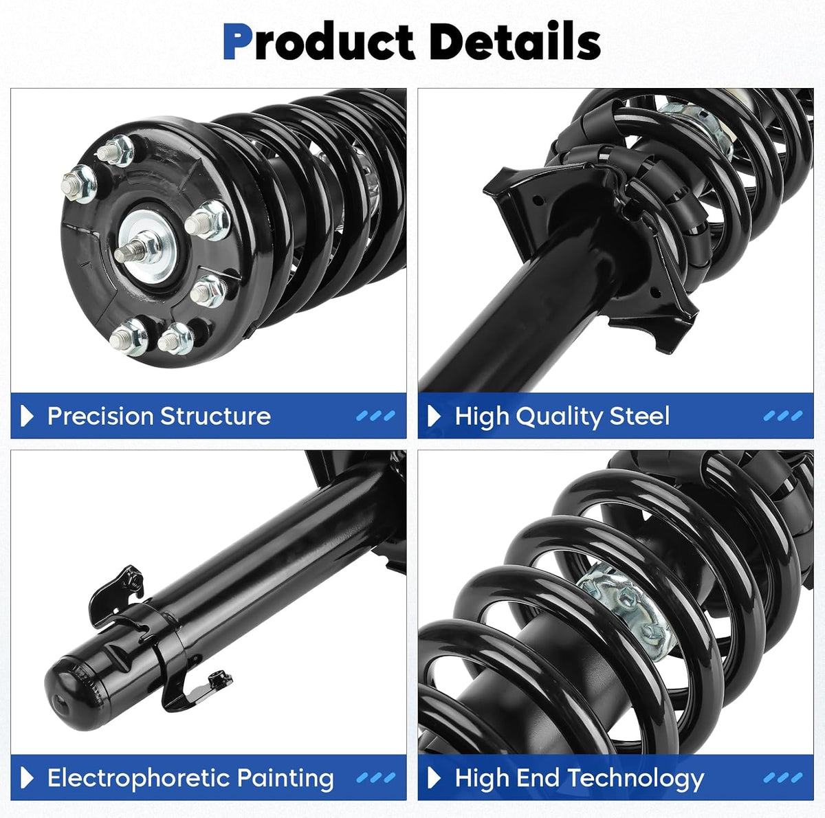 Front Struts Assembly Fit for Honda Accord 2.4L Sedan/Coupe 2008-2012
