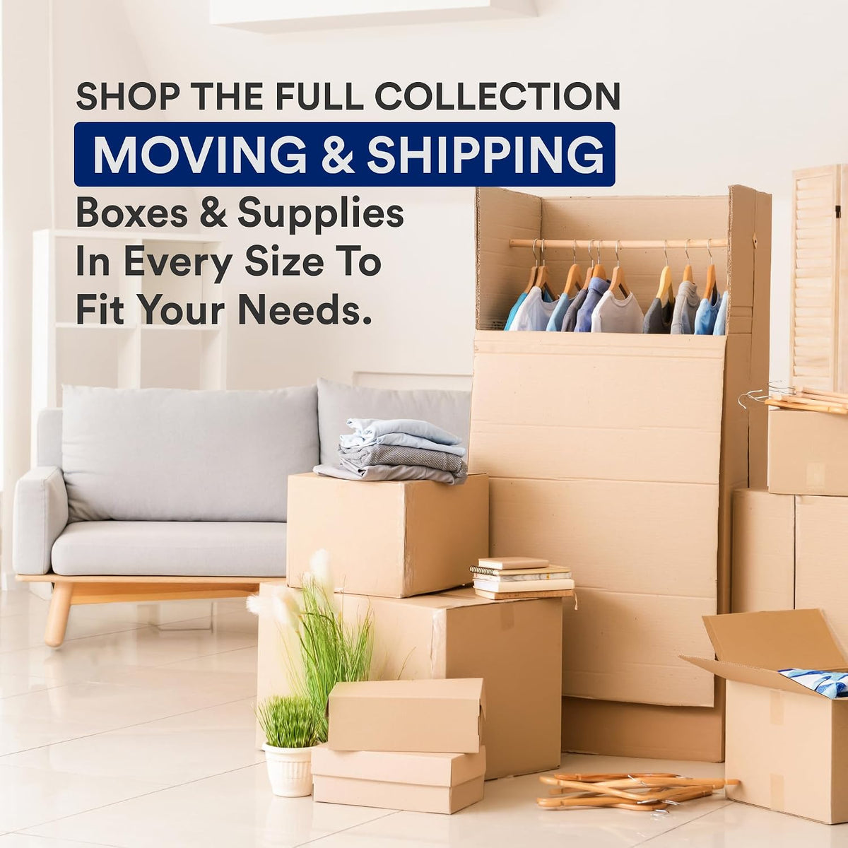 Moving Boxes Large 23L x 17W x 12H 10-Pack - Corrugated Cardboard Box for Shipping, Mailing, Packing, Packaging and