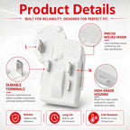 2Pin Refrigerator Overload Protector PTC Starter Relay Compressor | Fits Danby, Haier, Midea mini fridge and freezer