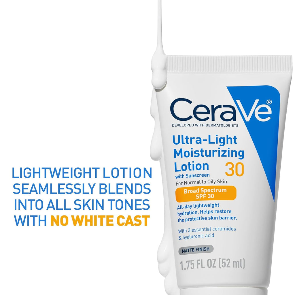 Ultra-Light Moisturizing Lotion SPF 30, Sunscreen for Face, 1.7oz