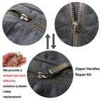 Metal Zipper Pull Replacement for Suitcases Luggage