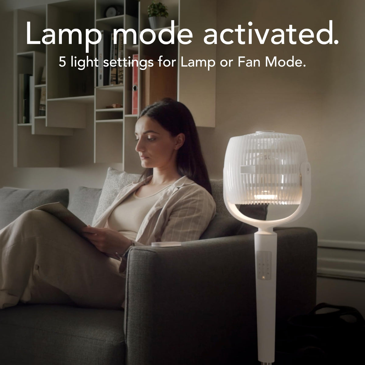 EOS 9S Pedestal Air Circulator, 12-Hr Timer, Remote Control