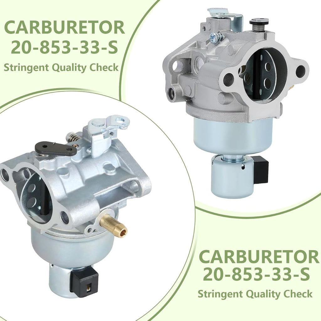 20-853-33-S Carburetor Replacement for Kohler Courage SV530 SV540 SV590 SV600 17HP 18HP 19HP 20HP 21HP 22HP Engines 20-853-14-S, 20-853-01-S, 20-853-40-S