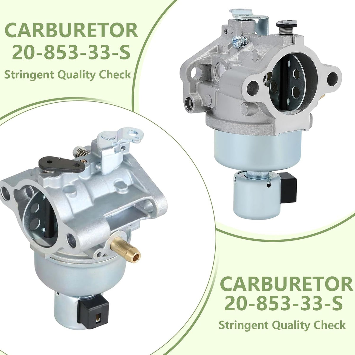 20-853-33-S Carburetor Replacement for Kohler Courage SV530 SV540 SV590 SV600 17HP 18HP 19HP 20HP 21HP 22HP Engines 20-853-14-S, 20-853-01-S, 20-853-40-S