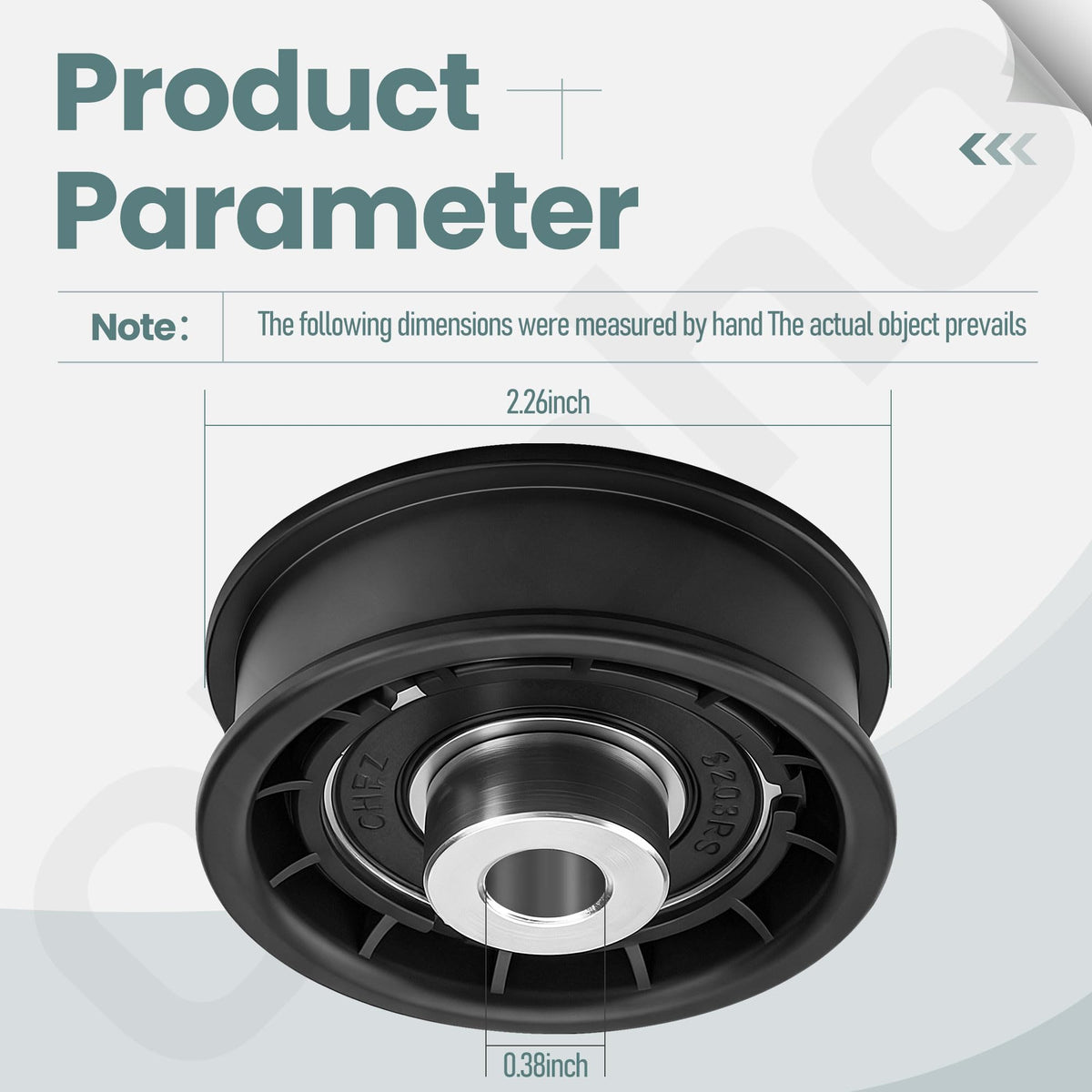Ohoho 604491 Flat Idler Pulley Compatible with Hustler Raptor Big Dog