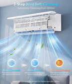 12000 BTU Mini Split Air Conditioner & Heater,20 SEER2,115V,WIFI