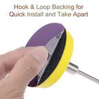 uxcell 30Pcs 3" Purple Sanding Discs 10000 Grits Hook and Loop Sand Paper