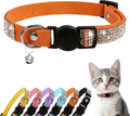 Rhinestone Cat Collar Breakaway (Orange)