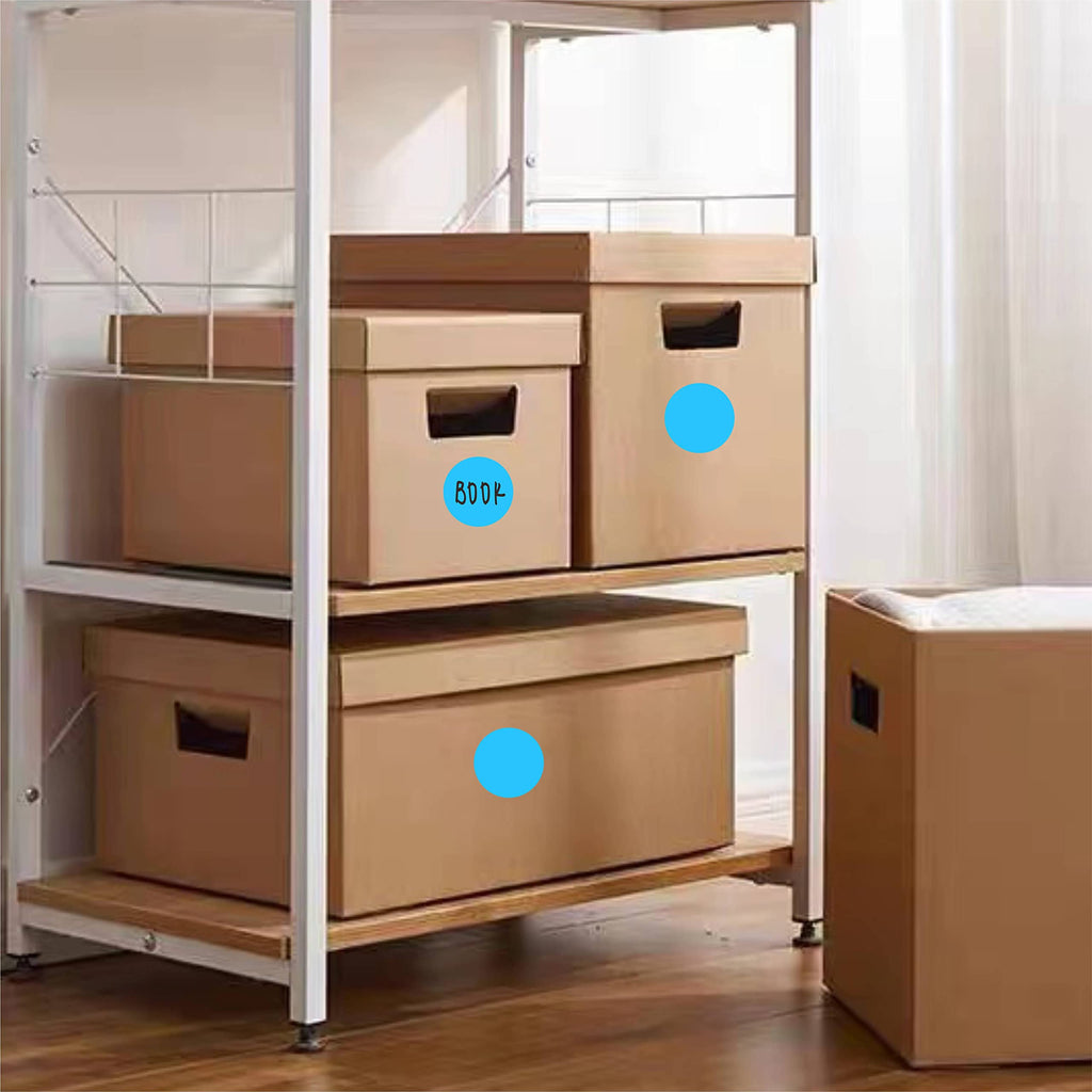 2" Sky-Blue Color-Code Circle Dot Labels in Dispenser Box, 500 Stickers