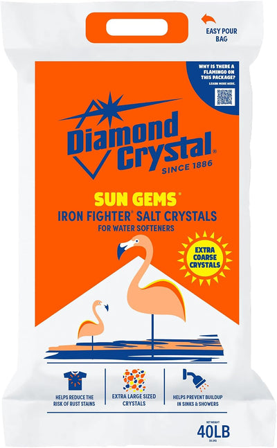 Sun Gems Iron Fighter Water Softener Salt Crystals, 40 lbs