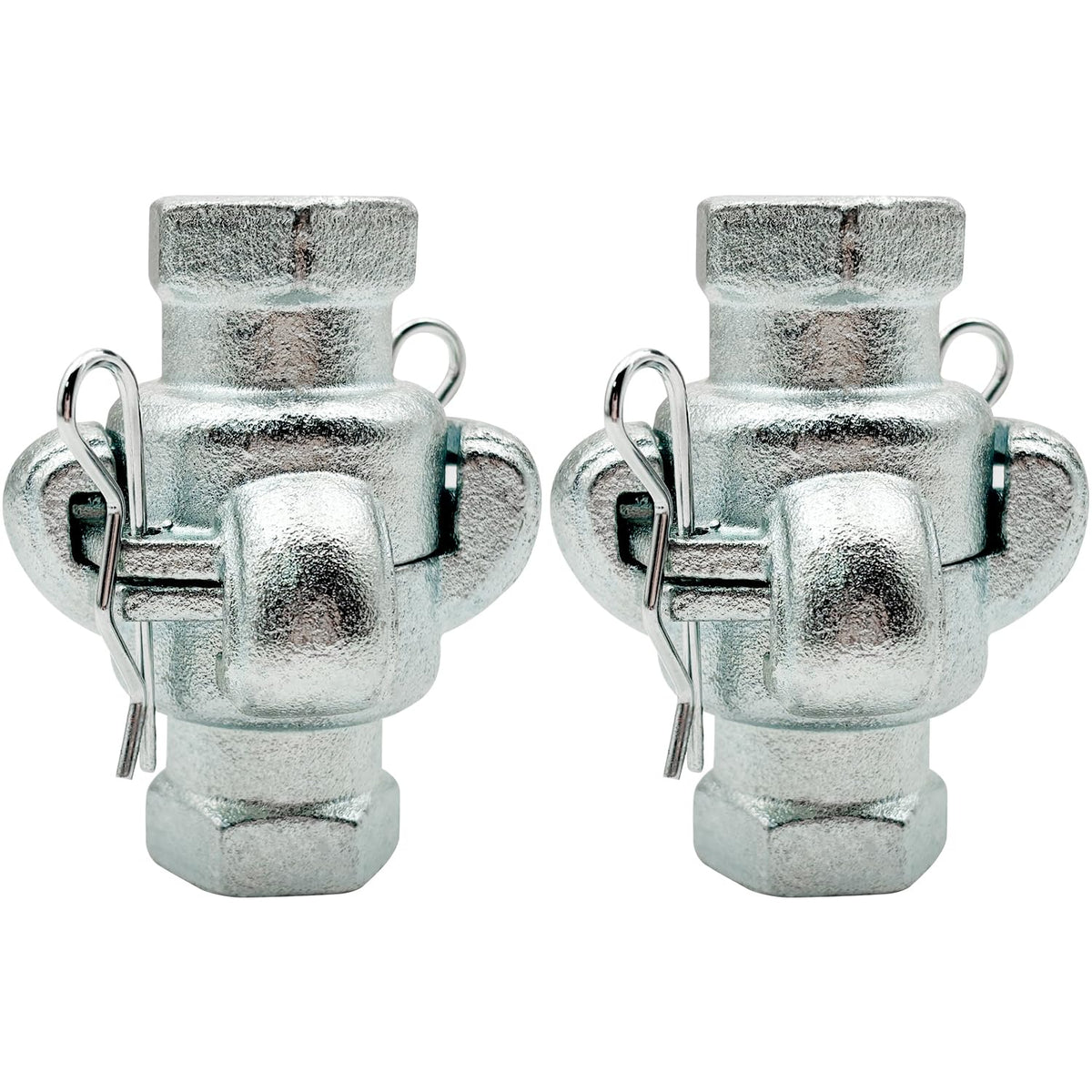 MustBee 4 Sets NPT Iron Air Hose Fitting, Universal Coupling, Chicago Fitting