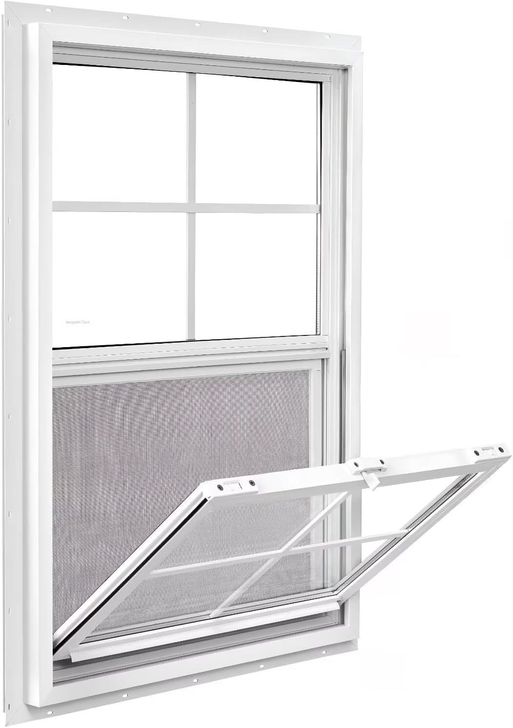 24" x 36" Vinyl Single Hung Window, White