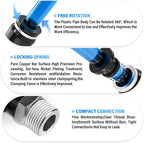 TAILONZ 1/4" OD x 1/8" MNPT Push to Connect Branch Tee Fitting 10Pcs