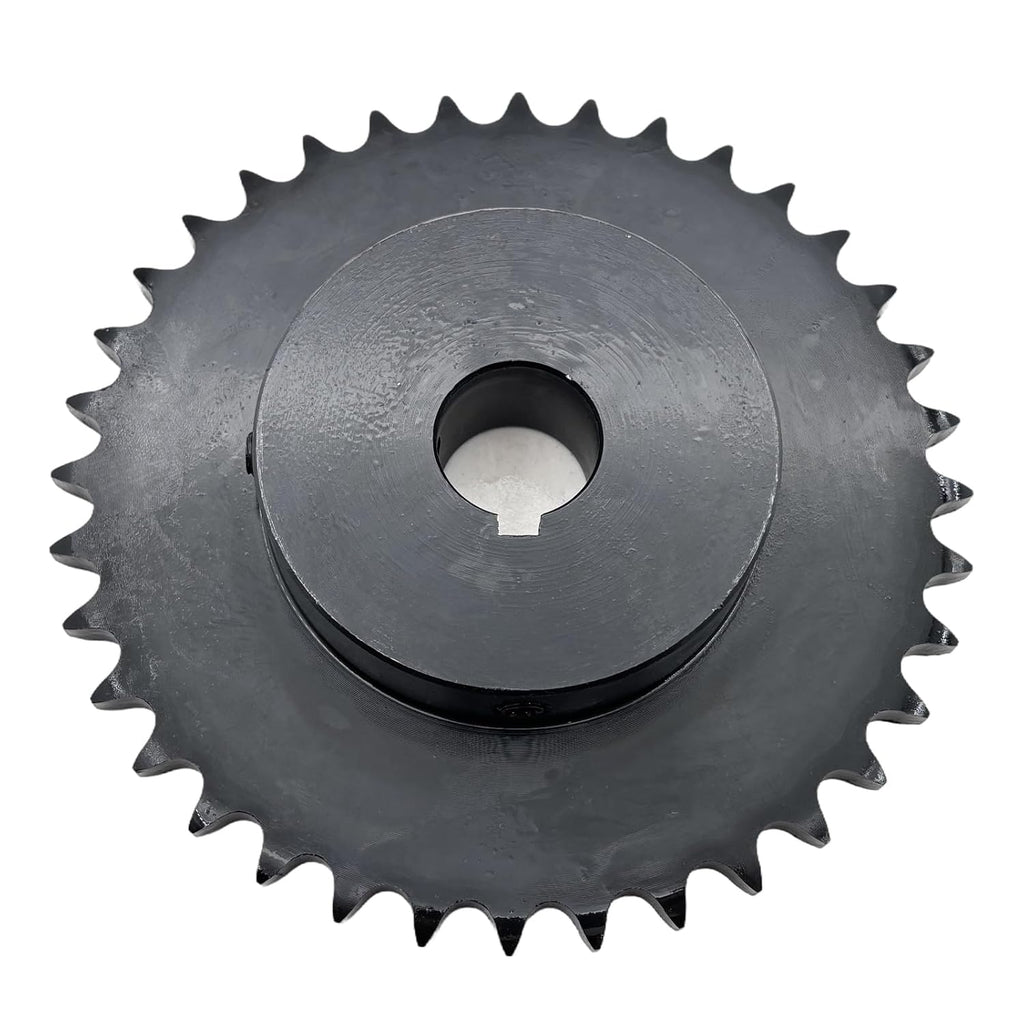 #40 Roller Chain Sprocket Type B 1 inch Bore 36 Tooth, Hardened Antirust 1045 Steel Drive Sprockets 40B36-1
