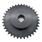 #40 Roller Chain Sprocket Type B 1 inch Bore 36 Tooth, Hardened Antirust 1045 Steel Drive Sprockets 40B36-1
