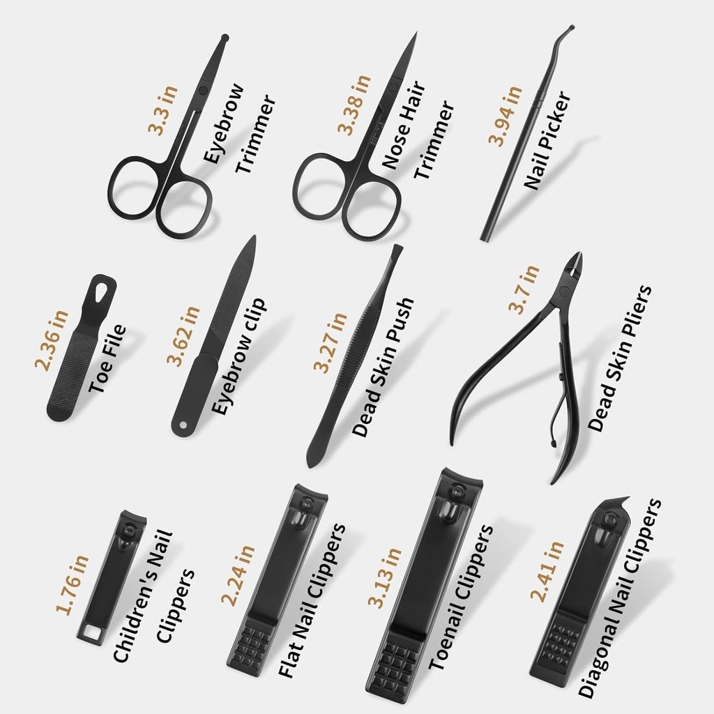 Manicure Set Professional Nail Clipper Kit-26 Pieces Stainless Steel Manicure Kit,Nail Care Tools with Luxurious