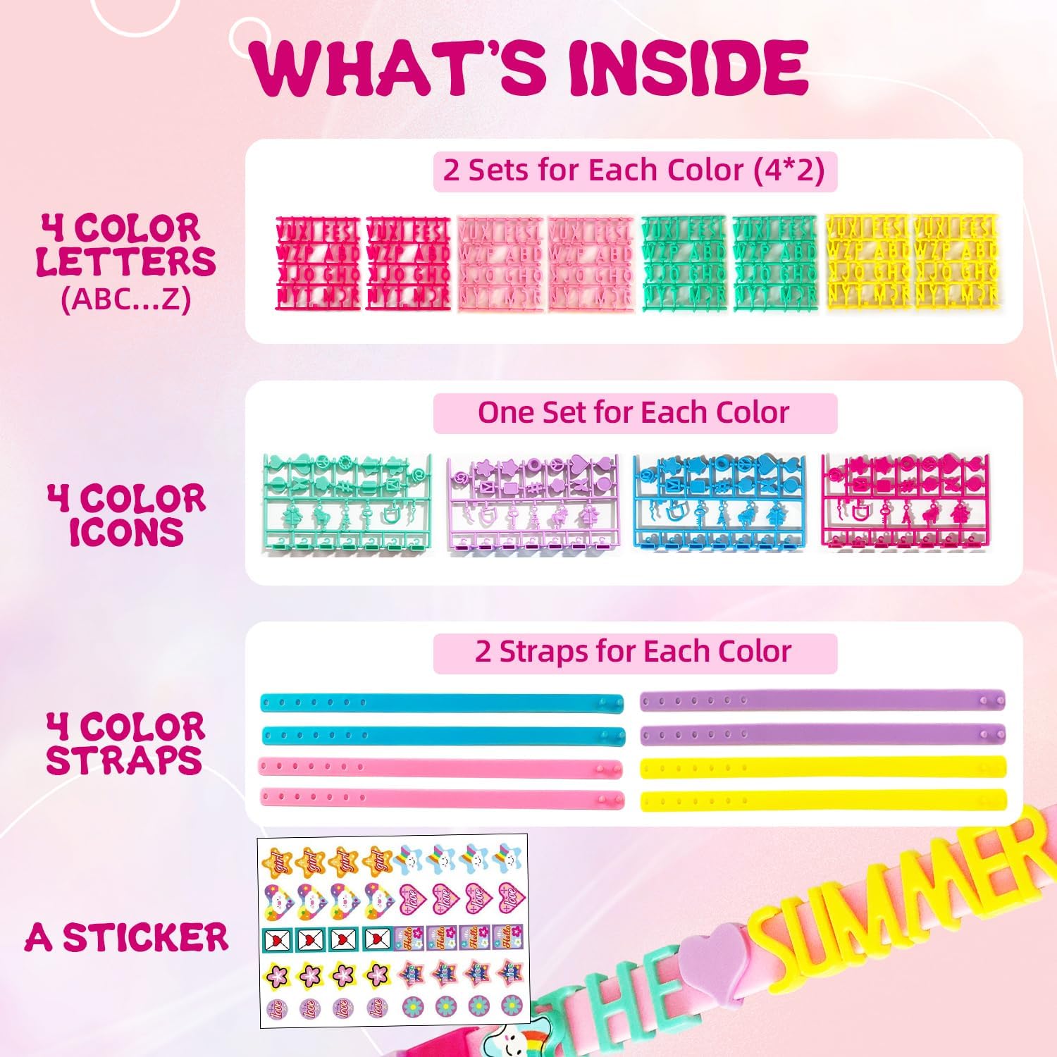 Friendship Bracelet Making Kit for Girls, Birthday Gifts Art & Craft Kits for Kids, DIY Jewelry Making Kit, Girls