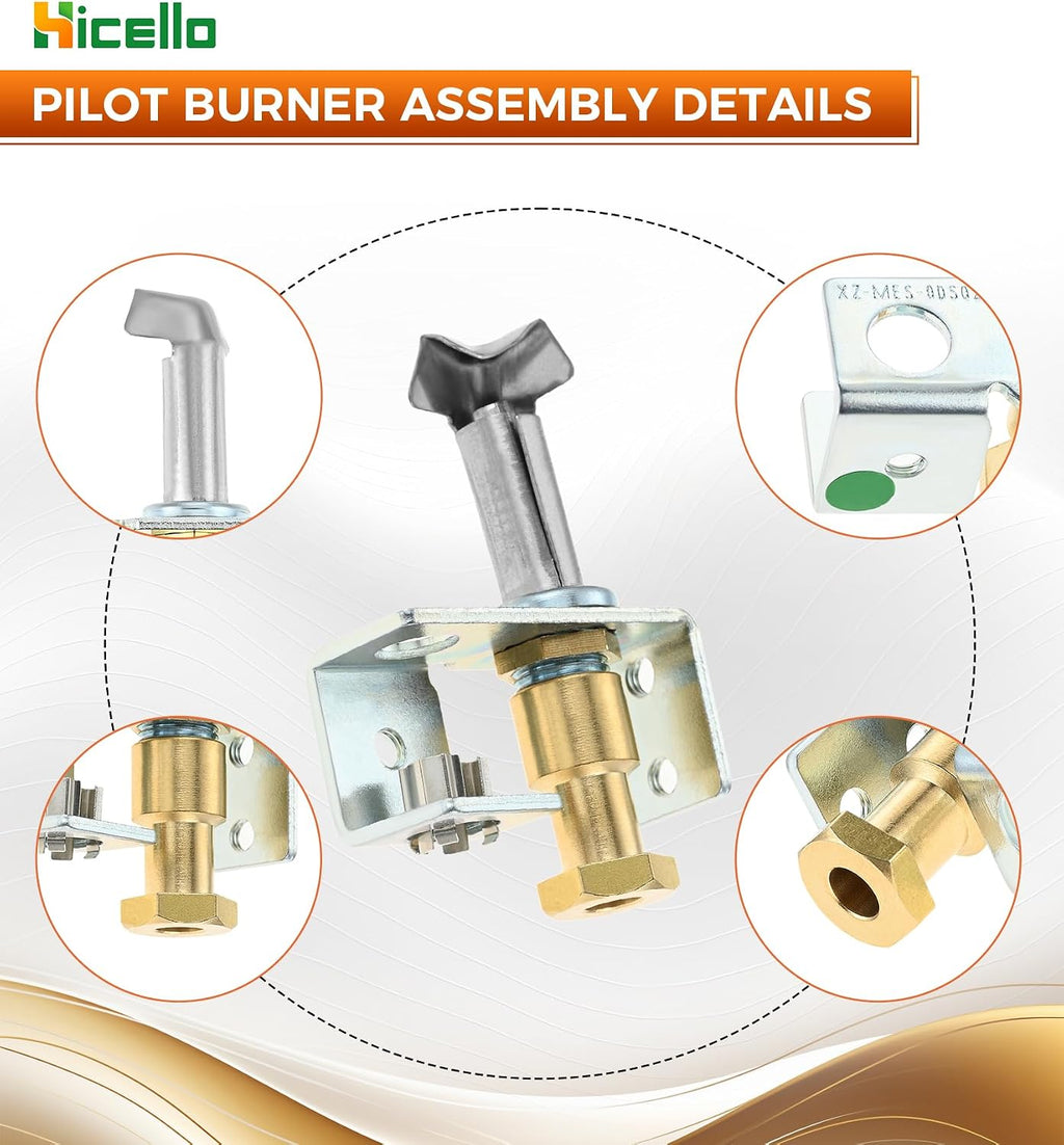 Pilot Assembly Gas Pilot Burner Vertical Downward Inlet Thermocouple Holder