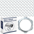 Yaocom 50 Pcs Electrical Conduit Lock Nut Rigid Lock Nut, 1/2 Inch