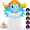 Bath Toys,Light Up Baby Bath Toys Bath Bubble Machine with Colourful RGB Light Great Birthday for Toddler Boys and