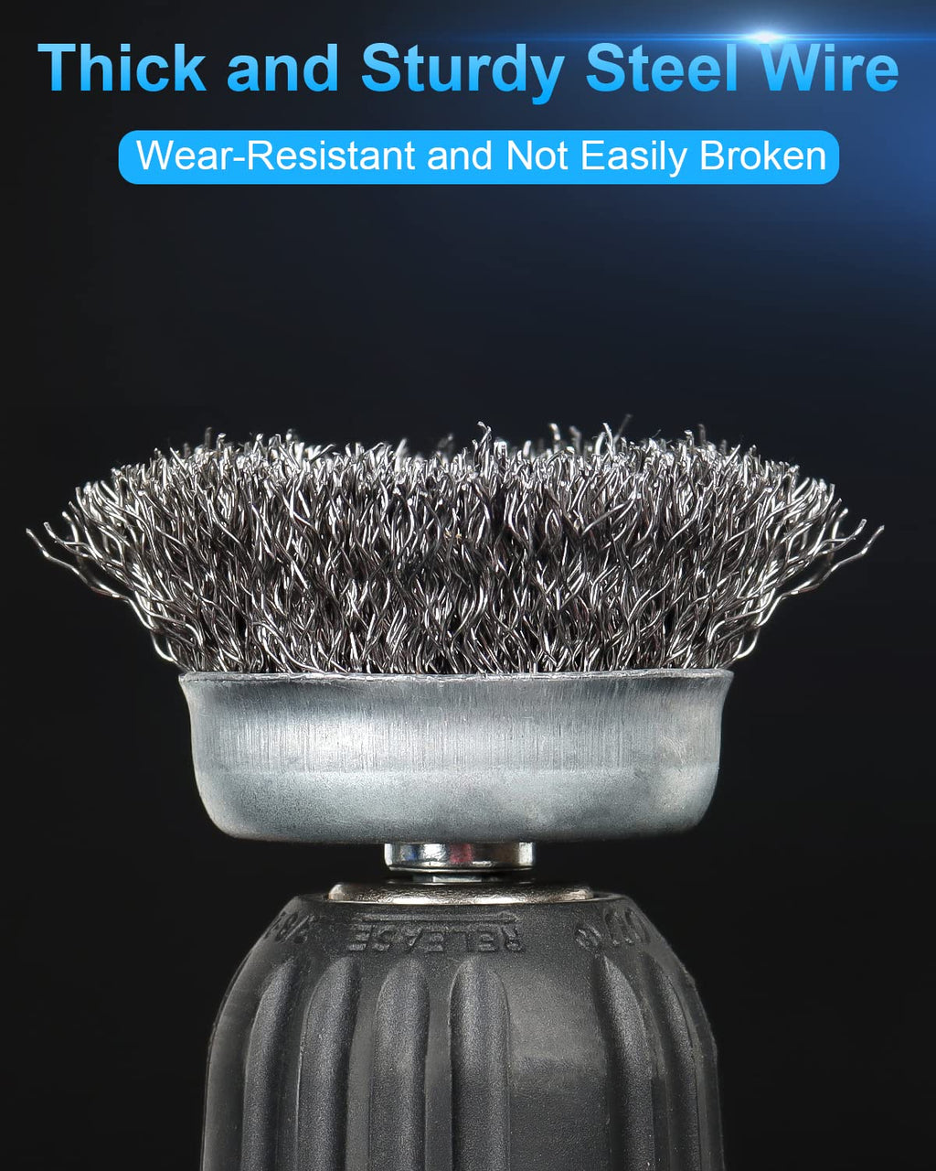 Rocaris 6 Pack Carbon Steel Wire Wheel Brush, Wire Brush for Drill