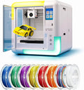 AI 3D Printer for Kids, Fast 400mm/s, 1500+ Models, Enclosed Safe | One-Click WiFi App Control, Leveling-Free 3D