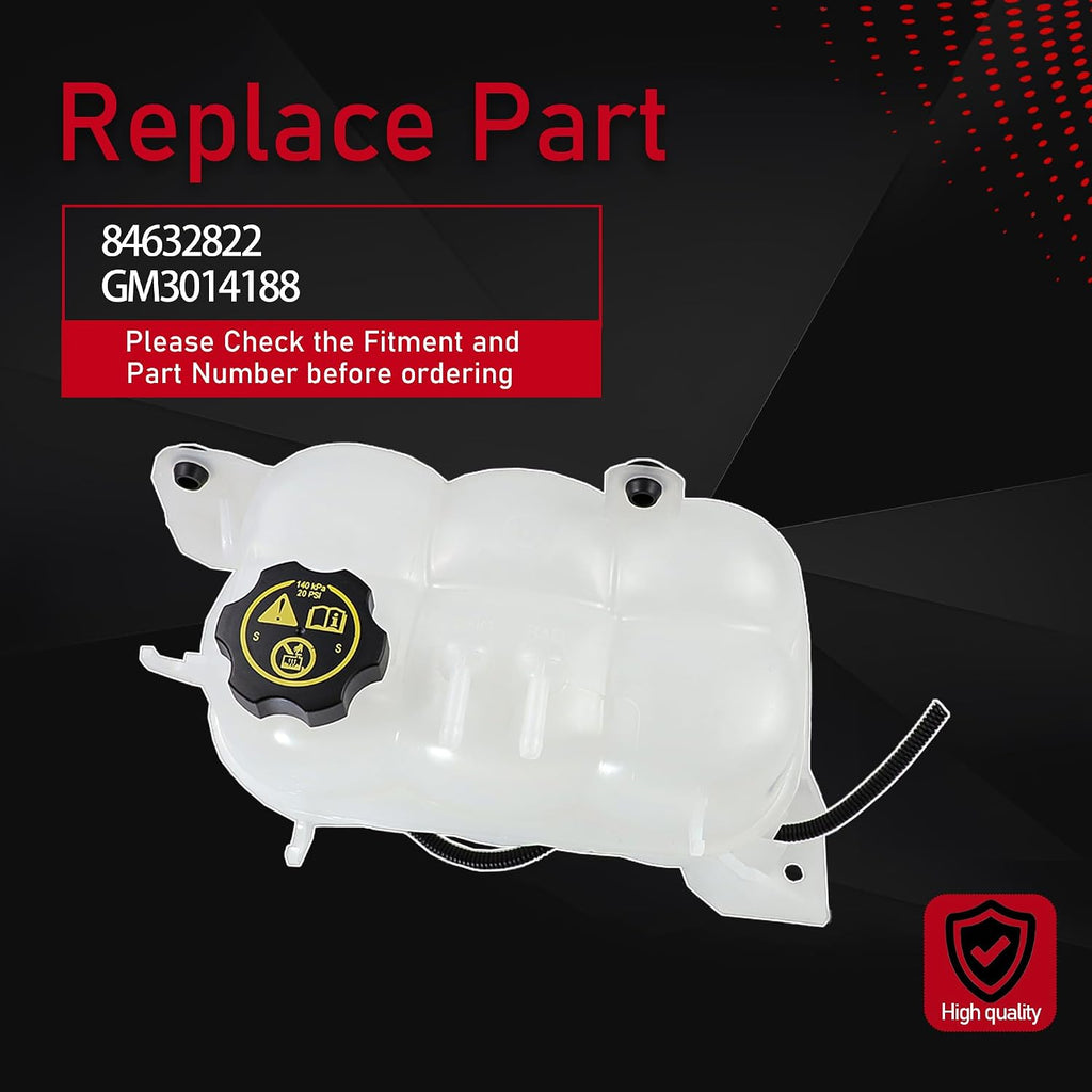 Coolant Reservoir Tank Compatible with 19-25 Chevy GMC Cadillac