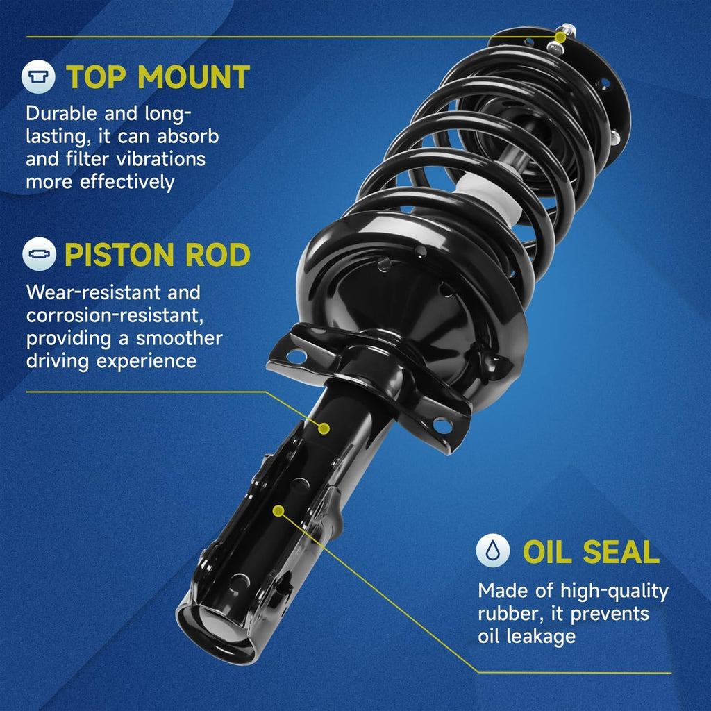 Vextone 2x Front Struts and Shocks Fit for 2005-2010 Chevy Cobalt (NO SS)