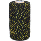 Gold and Black Cotton Twine String, 2mm Thick, 328 Feet