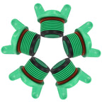 Rierdge 3/4" PT Male Thread PPR Pipe Fitting End Caps, 25mm, Green