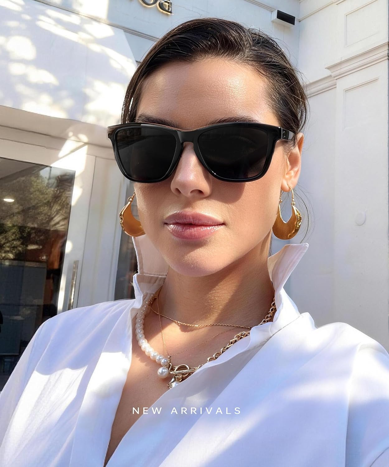Womens-Sunglasses Polarized Sunglasses-Womens Trendy: Retro Sun Glasses with UV Protection for Travel Driving