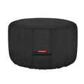 600D Round Patio Fire Pit Table Cover 32 inch, Black
