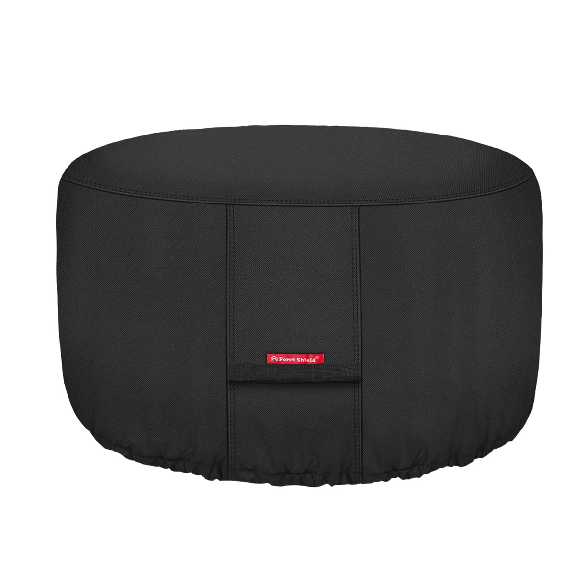 600D Round Patio Fire Pit Table Cover 32 inch, Black